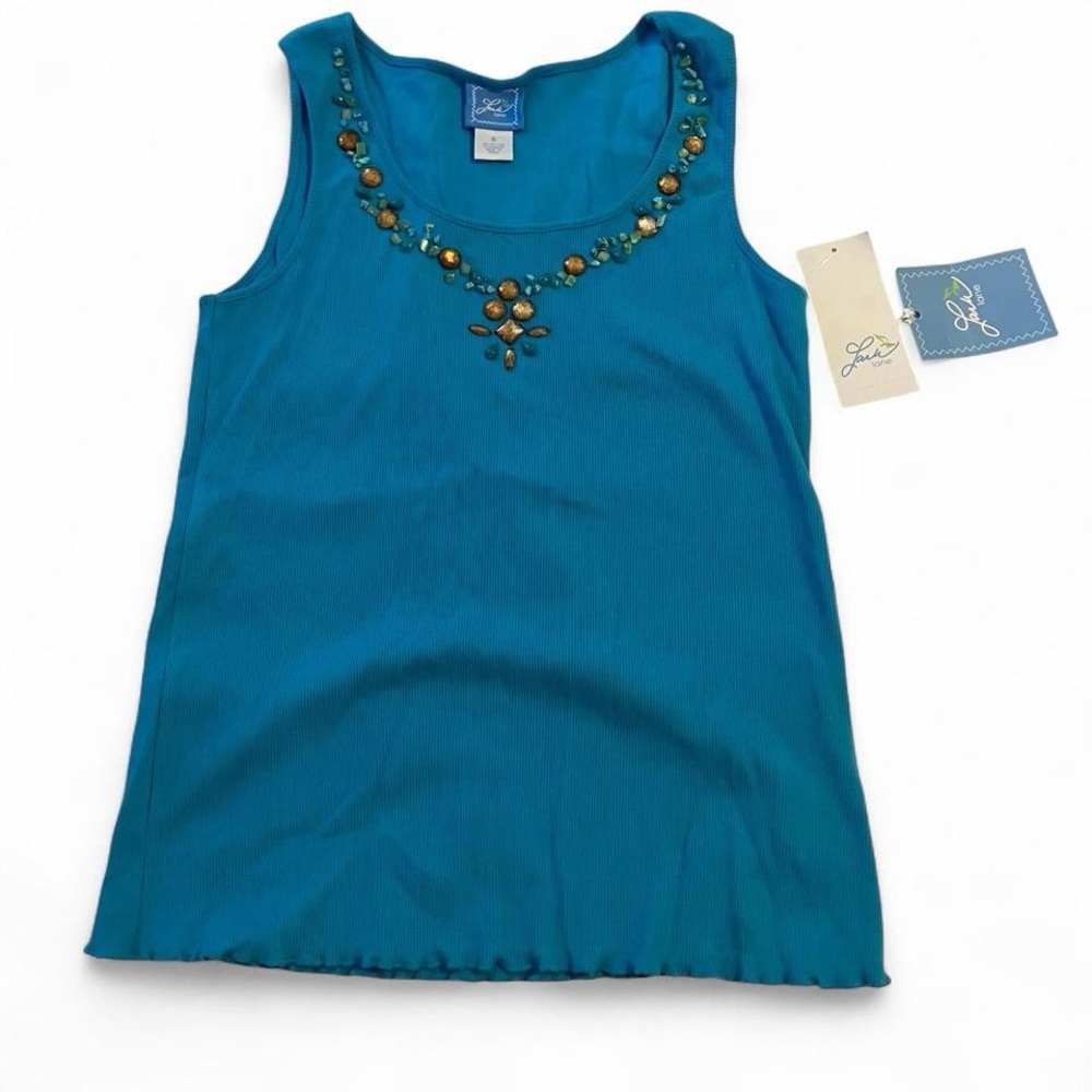 Blue Embellished Women's Top